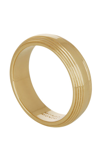 Column Band 6mm in 14k