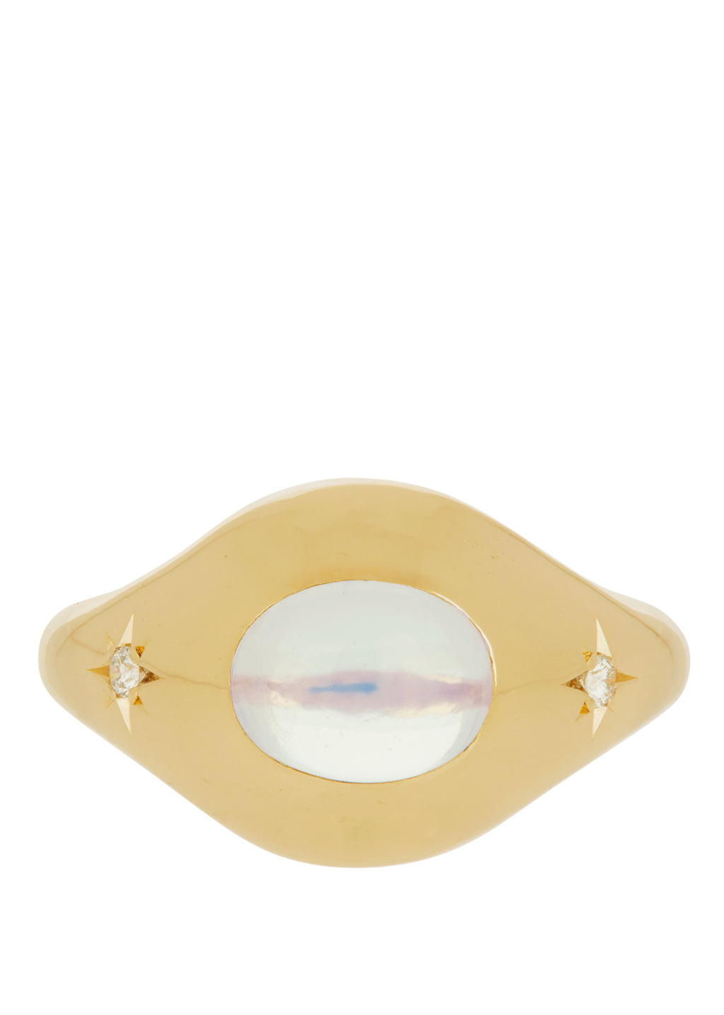 Palatial Ring with Diamonds in 14k