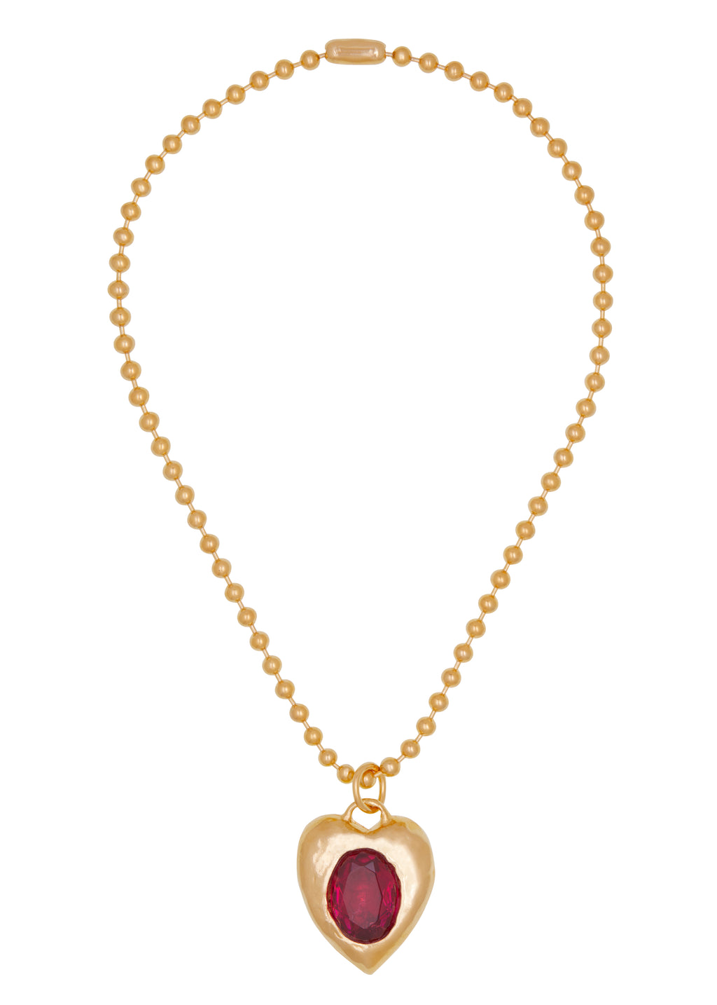 Pacha Necklace in Gold - Fuchsia