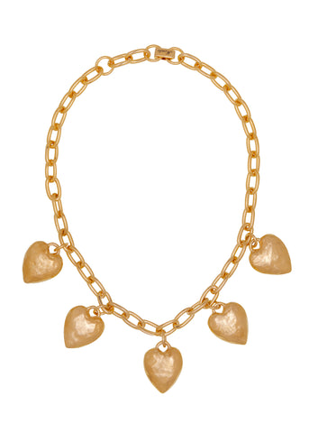 Heart Burn Necklace in Gold