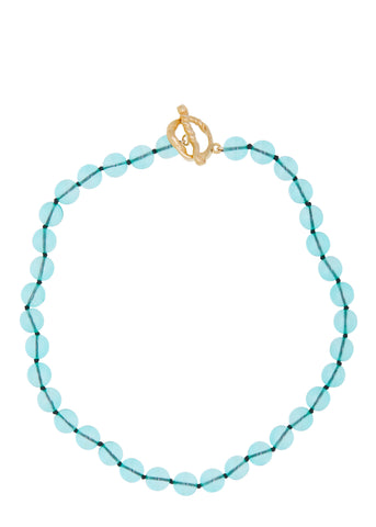 Archive Nan Necklace in Teal Glass