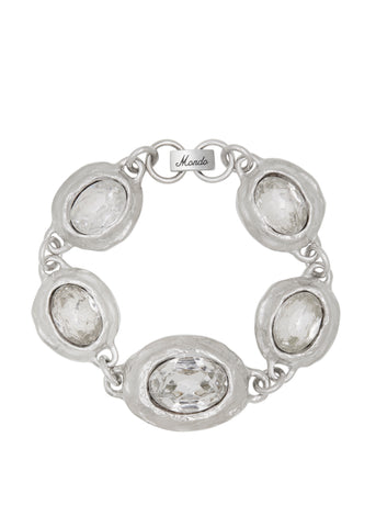 Monsieur Bracelet in Silver - Crystal