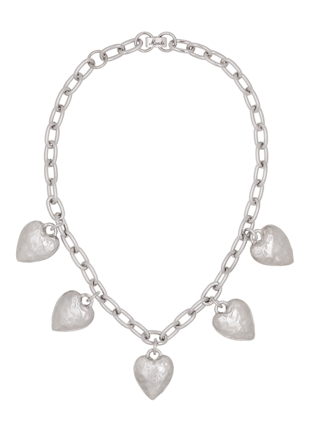 Heart Burn Necklace in Silver