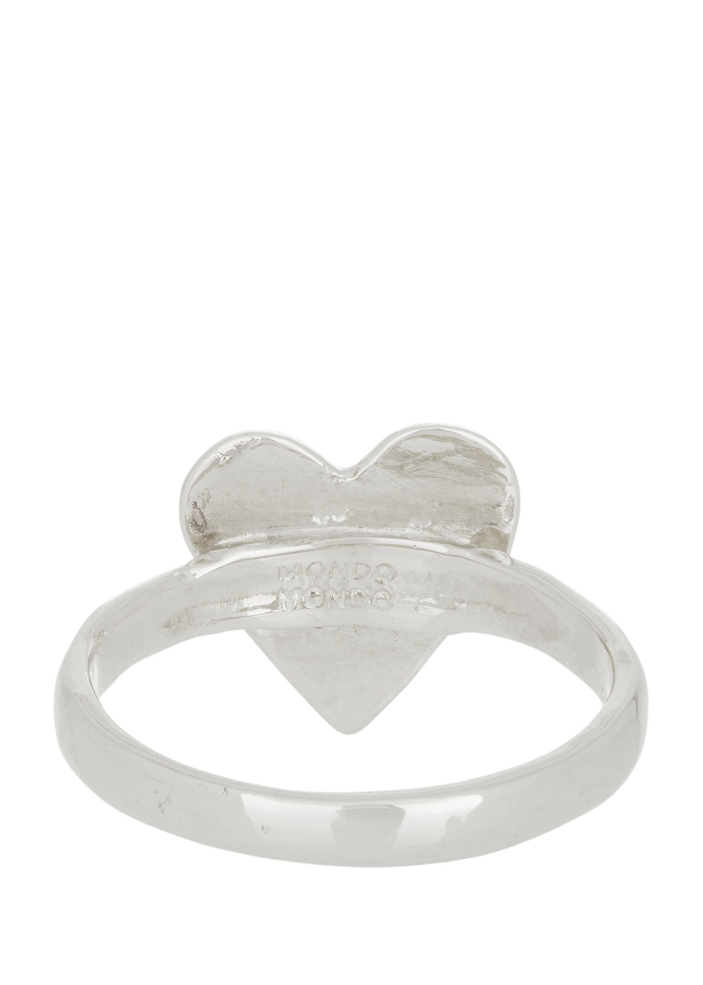 Heart Ring with Star Setting in Sterling Silver – Mondo Mondo